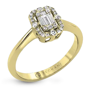 ZR1176 Right Hand Ring in 14k Gold with Diamonds