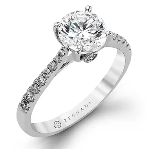 ZR750 Engagement Ring in 14k Gold with Diamonds